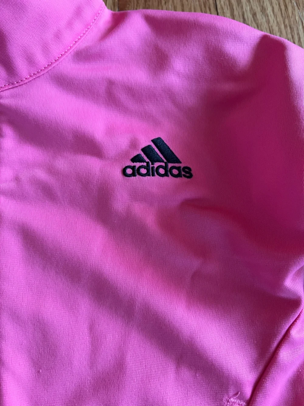 Adidas Tracksuit Pink w/ Black Stripes Size 2T